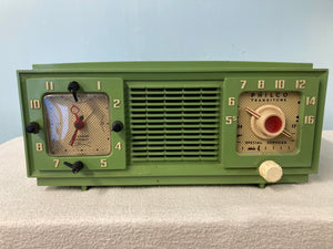 1953 Philco Olive Green Tube Radio