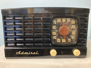 1951 Admiral 5K11 Vintage Tube Radio With Bluetooth & FM Options