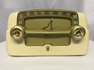 1953 Crosley E-15 "Dashboard" Tube Radio With Bluetooth input.