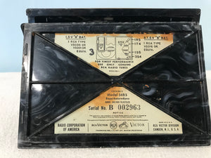 RCA 54B5 Catalin Portable Tube Radio.