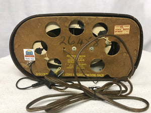 Vintage Northern Electric "Bullet" jet age retro tube radio with iphone or bluetooth Input