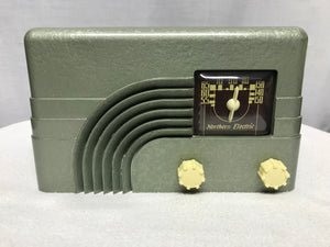 Northern Electric 5000 Baby Champ Rainbow Tube Radio With Bluetooth input.
