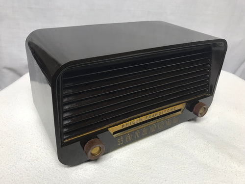 Vintage Retro Philco Tube Radio With Bluetooth Input.