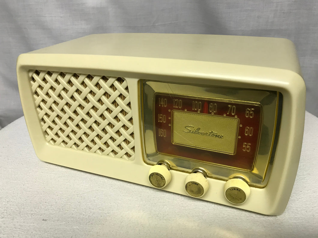 Silvertone 817.41650 Tube Radio With Bluetooth input.