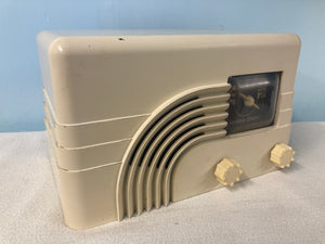 Northern Electric 5000 Baby Champ Rainbow Tube Radio With Bluetooth input.
