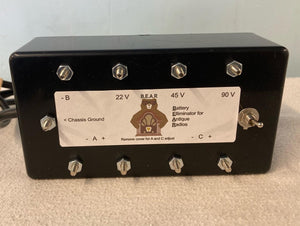 Battery or “Farm” Radio Power Supply Battery Eliminator.
