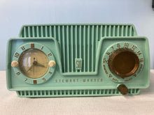 Stewart Warner 9187 Seabreeze Green Tube Radio