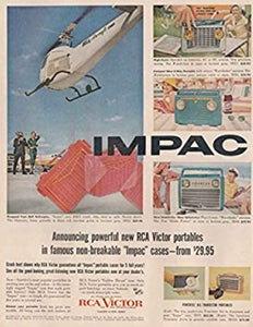 RCA P-131 Portable Tube Radio With Bluetooth input.