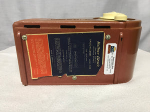 Vintage Northern Electric "Bullet" jet age retro tube radio with iphone or bluetooth Input