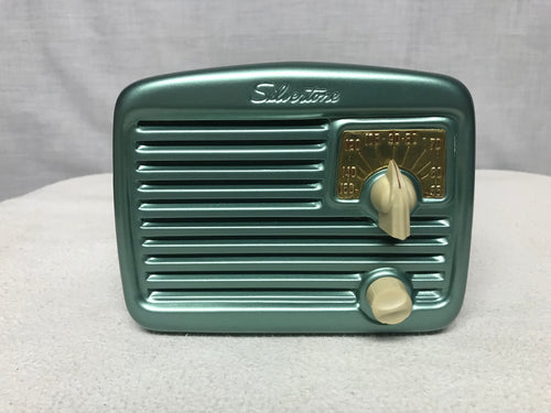 Silvertone 8003 Midget Tube Radio With Bluetooth input.
