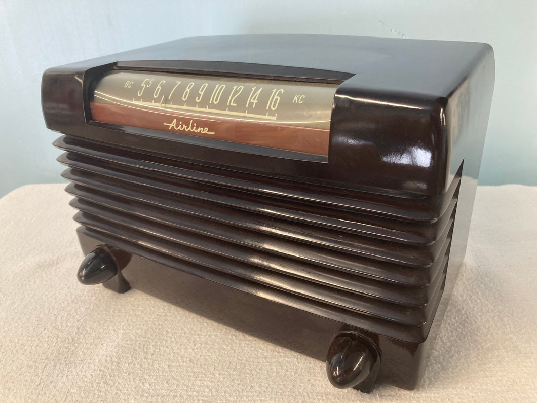 1947 Airline 64BR 1503B Tube Radio With Bluetooth & FM Options