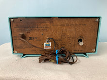 Zenith E514B Turquoise Tube Radio With Bluetooth input