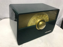 RCA 1-X-53 Sunburst Dial Tube Radio In Forest Green With Bluetooth Input.