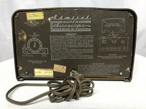 Admiral 5E22X Tube Radio With Bluetooth input.