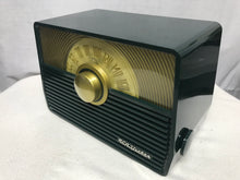 RCA 1-X-53 Sunburst Dial Tube Radio In Forest Green With Bluetooth Input.