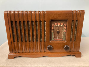 Vintage 1946 Westinghouse 568 Tube Radio With Bluetooth input.