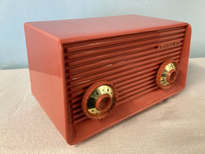 Viking 392R Tube Radio In Coral With Bluetooth & FM Options