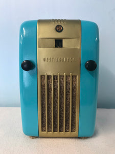 1945 Westinghouse H-125 Refrigerator or Little Jewel Tube Radio With Bluetooth input.