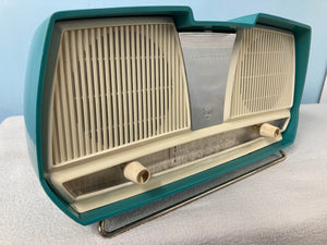 Philips Turquoise B2C10U Tube Radio With AM/Bluetooth Transmitter Option