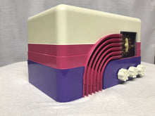 Northern Electric model 5002 Rainbow  Baby Champ vintage retro tube radio with iphone or bluetooth Input.