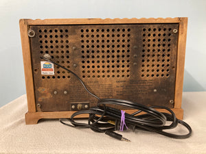 Vintage 1946 Westinghouse 568 Tube Radio With Bluetooth input.