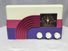 Northern Electric model 5002 Rainbow  Baby Champ vintage retro tube radio with iphone or bluetooth Input.
