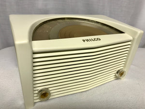 Philco 50-921 Sunburst Tube Radio With Bluetooth input.
