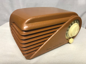 Vintage Northern Electric "Bullet" jet age retro tube radio with iphone or bluetooth Input