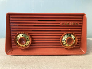 Viking 392R Tube Radio In Coral With Bluetooth & FM Options