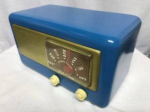 Vintage Northern Electric 5200 “Baby Champ” Tube Radio With Bluetooth input.