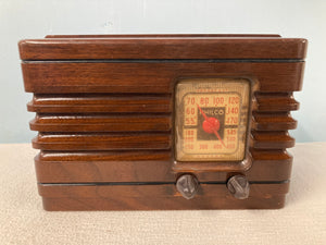 1939 Philco Midget Wood Cabinet Bluetooth Speaker With FM Option