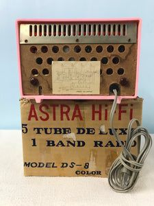 Astra Tube Radio With Original Box.