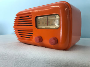 Stewart Warner R486S “Bullet” Tube Radio With Bluetooth input.