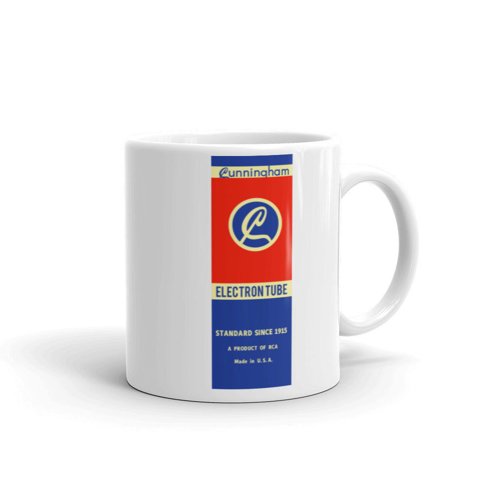 Cunningham Electron Tube White glossy mug