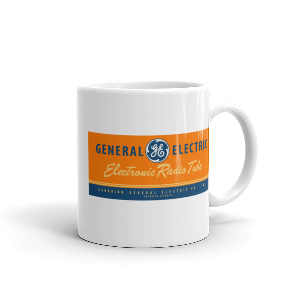 GE Electron Tube White glossy mug