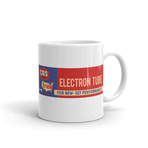 CBS Electron Tube White glossy mug